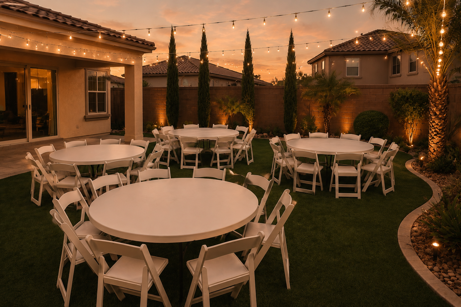 5-Foot Plastic Round Banquet Table (60")